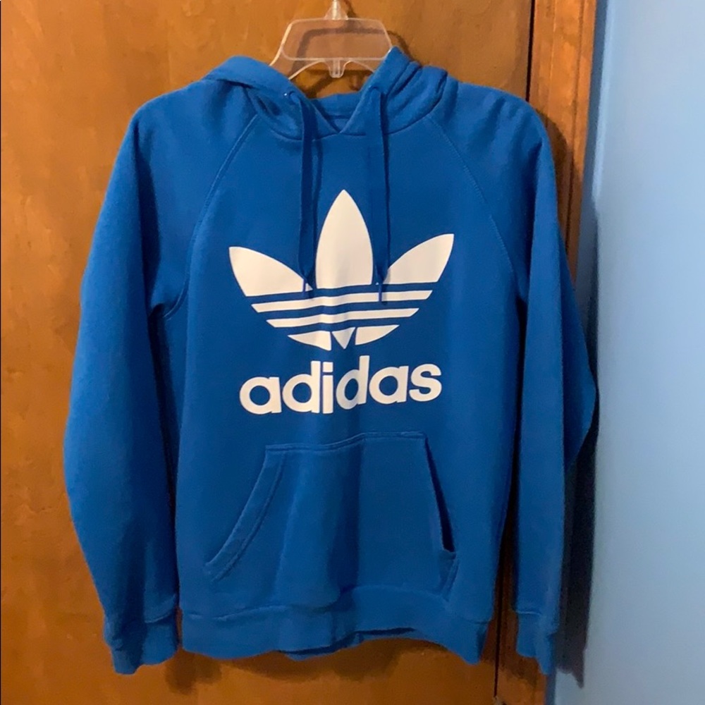 Unique Adidas Blue Hoodie